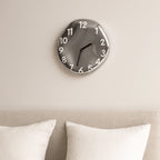 Wall Clock | Handcrafted Ceramic & Mirror Chrome | Silent Quartz