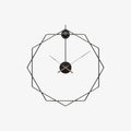 Wall Clock | Hexagonal Metal Double-Frame | 50 & 60 cm