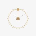 Wall Clock | Hexagonal Metal Double-Frame | 50 & 60 cm