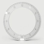 Wall Clock | LED Ring Display, USB-Powered & Dimmable | 30 cm Diameter