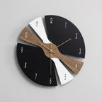 Wall Clock | Modern Segmented Design & Quiet Mechanism | 25 cm