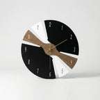 Wall Clock | Modern Segmented Design & Quiet Mechanism | 25 cm
