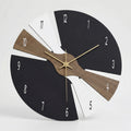 Wall Clock | Modern Segmented Design & Quiet Mechanism | 25 cm