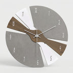 Wall Clock | Modern Segmented Design & Quiet Mechanism | 25 cm