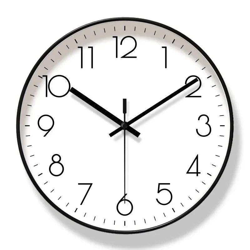 Wall Clock | Nordic Minimalist Glass Face | Quartz Movement