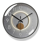 Wall Clock | Nordic Minimalist Glass Face | Quartz Movement