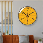 Wall Clock | Nordic Minimalist Glass Face & Silent Quartz