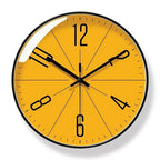 Wall Clock | Nordic Minimalist Glass Face & Silent Quartz
