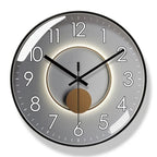 Wall Clock | Nordic Minimalist Glass Face & Silent Quartz