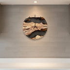 Wall Clock | Nordic Wooden & Silent Quartz | 30 cm