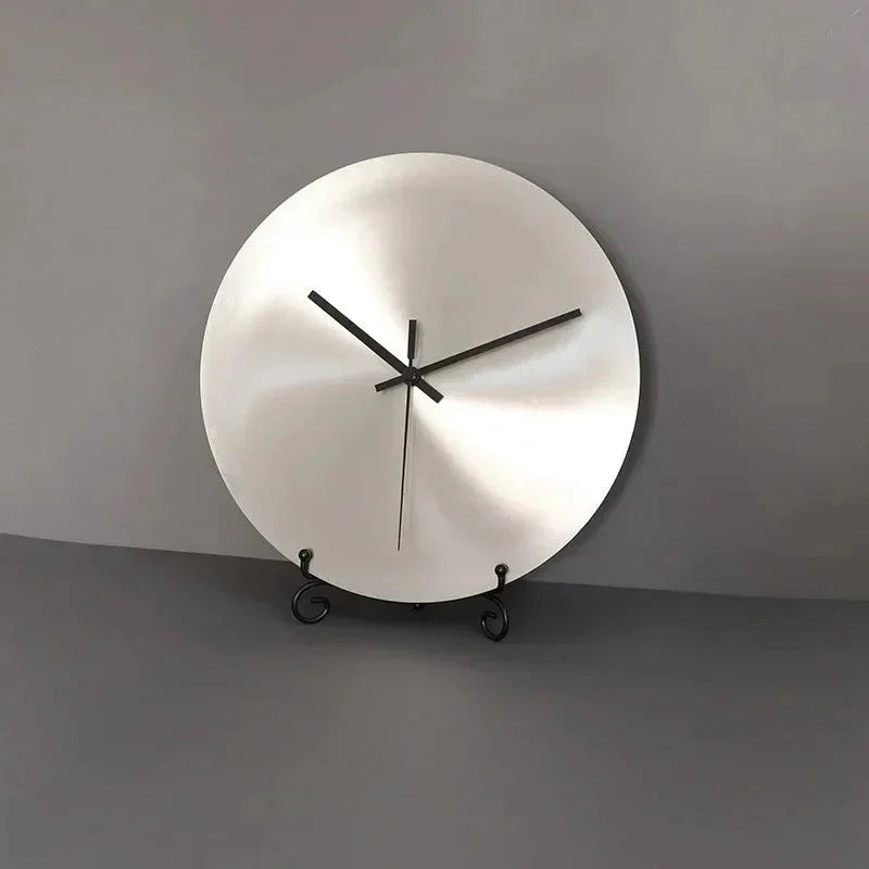 Wall Clock | Olive Green Stainless Steel | Silent Quartz Movement