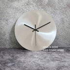 Wall Clock | Olive Green Stainless Steel | Silent Quartz Movement