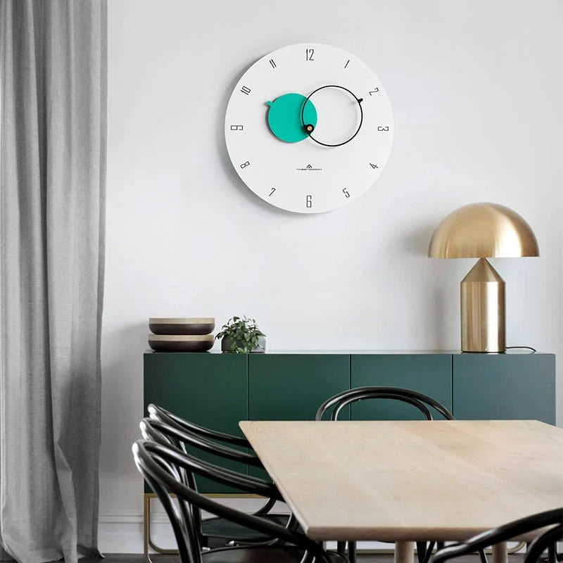 Wall Clock | Scandinavian Minimalist Design | 38 cm Diameter