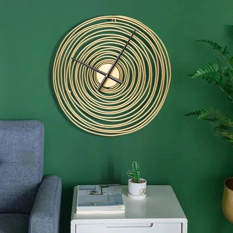 Wall Clock | Silent Metal Design | 49 cm Diameter