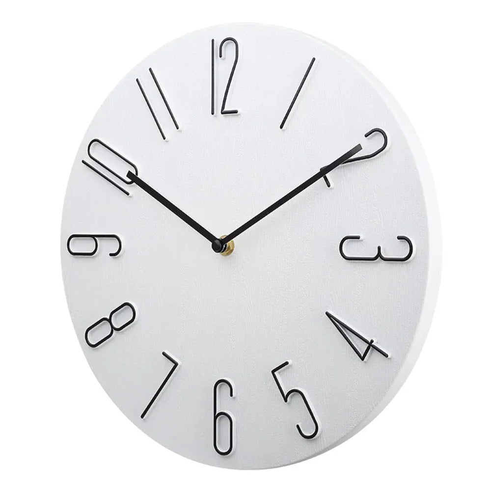 Wall Clock | Silent & Minimalist | 20 cm Diameter