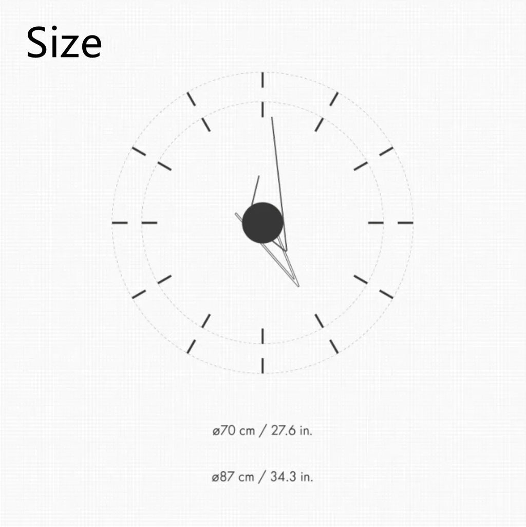 Wall Clock | Silent Movement & Minimalist Design | 30 x 30 cm
