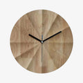 Wall Clock | Silent Movement & Wood Frame | Round Khaki