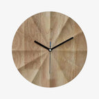 Wall Clock | Silent Movement & Wood Frame | Round Khaki