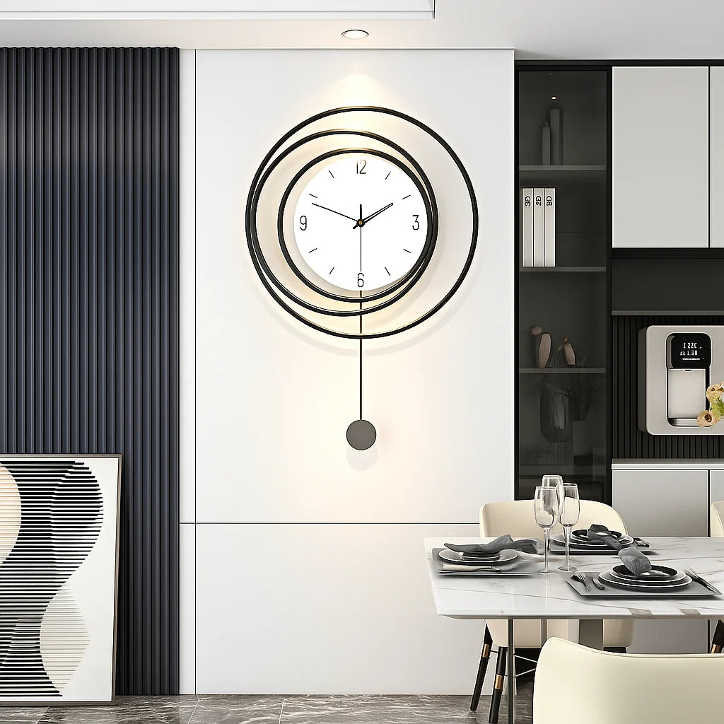 Wall Clock | Silent Quartz, Easy-Read Numerals & Minimalist Design
