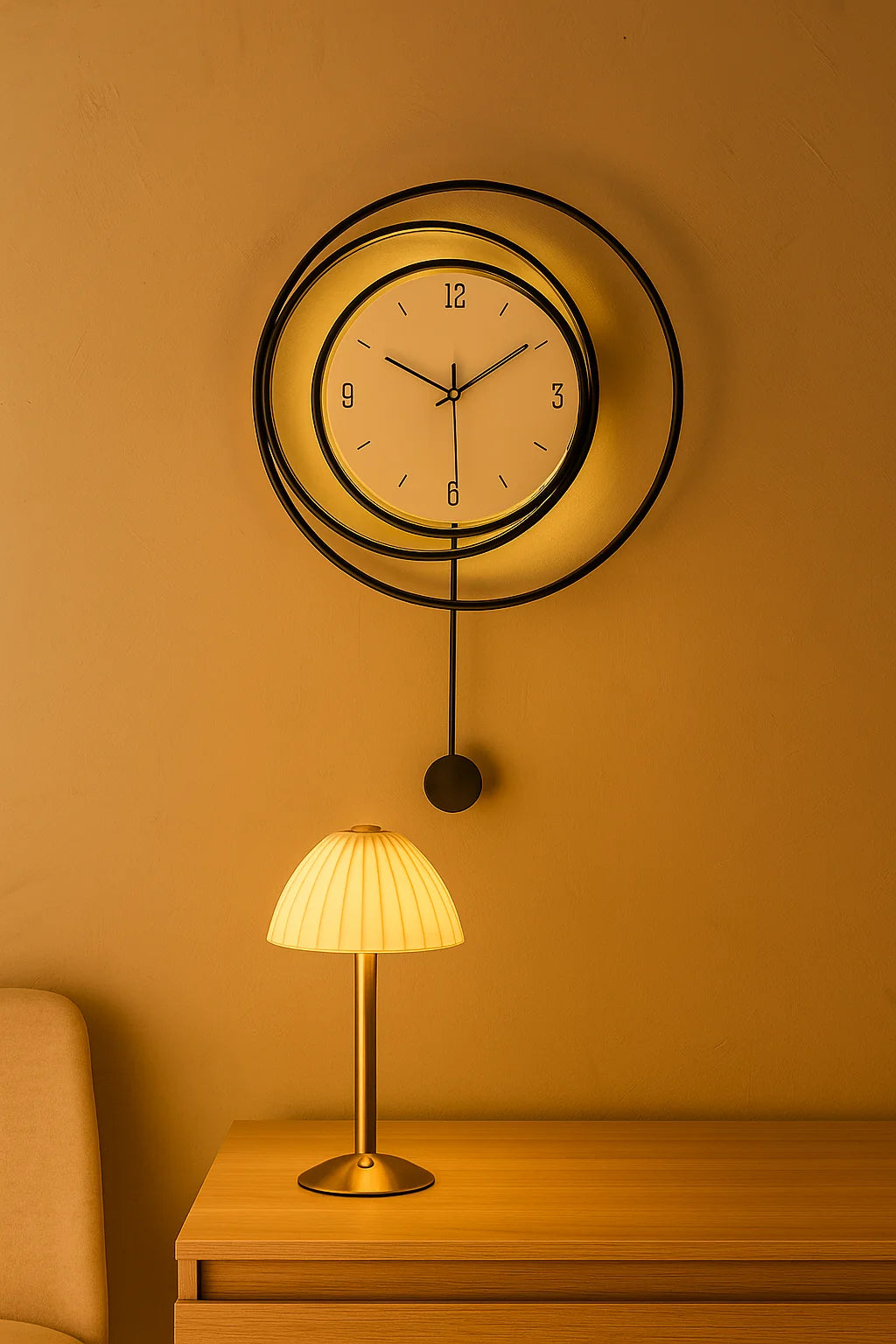 Wall Clock | Silent Quartz, Easy-Read Numerals & Minimalist Design