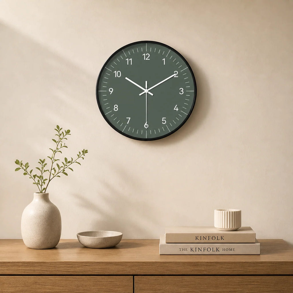 Wall Clock | Silent Quartz Movement & Modern Fantasy Design | 20 cm Diameter