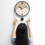Wall Clock | Silent Sweep Walnut & Acrylic | 28 x 40 cm