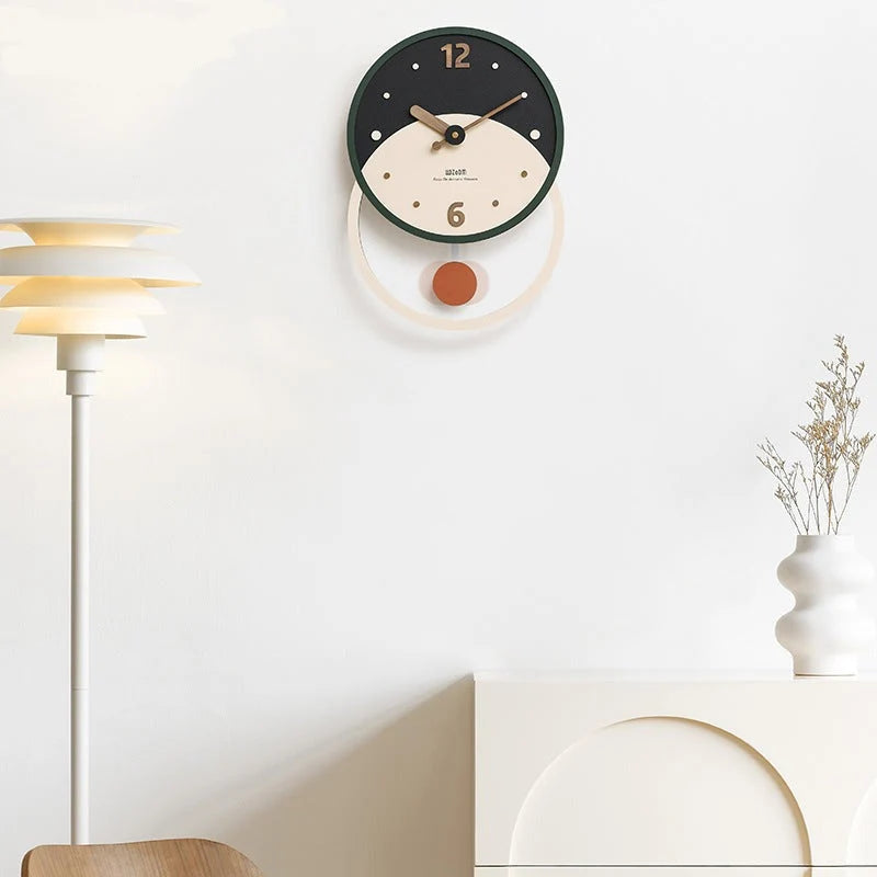Wall Clock | Silent Sweep Walnut & Acrylic | 28 x 40 cm