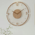 Wall Clock | Solid Wood & Silent Movement | 35.5 cm