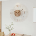 Wall Clock | Solid Wood & Silent Movement | 35.5 cm