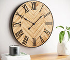 Wall Clock | Traditional Design & Roman Numerals | 30 cm