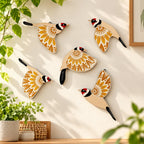 Wall Decor | Wooden Bird | 5-Piece Set