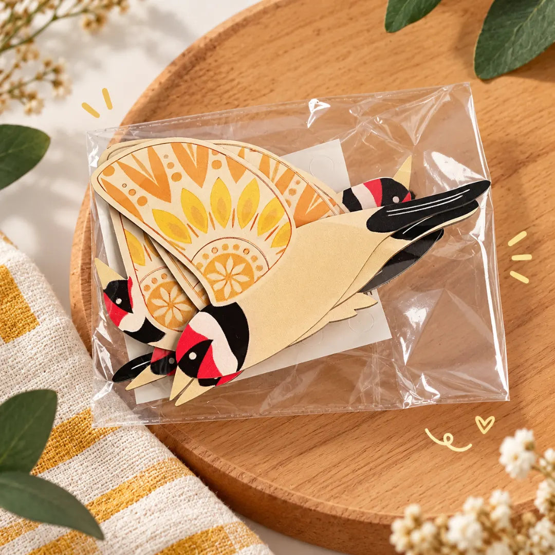 Wall Decor | Wooden Bird | 5-Piece Set