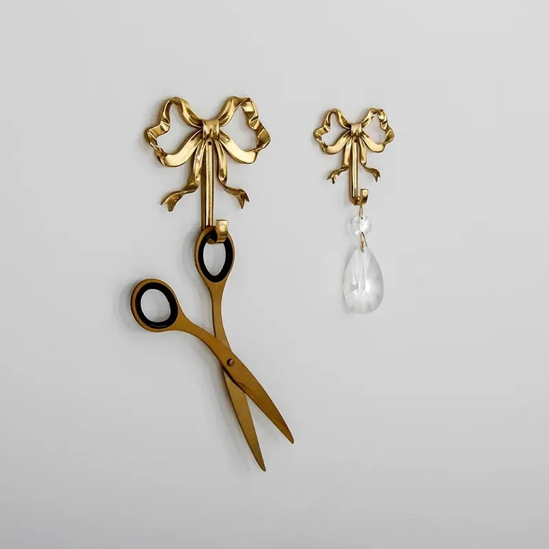 Wall Hook | Hairpin-Style Brass & Ceramic