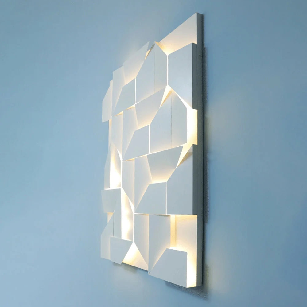 Wall Lamp | 3D Acrylic & Metal 3-Color LED Strip