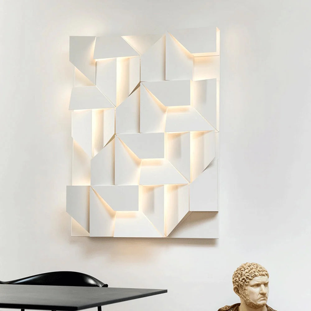 Wall Lamp | 3D Acrylic & Metal 3-Color LED Strip