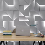 Wall Lamp | 3D Acrylic & Metal 3-Color LED Strip