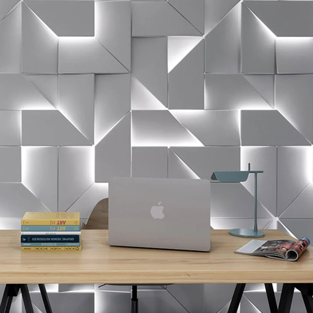 Wall Lamp | 3D Acrylic & Metal 3-Color LED Strip