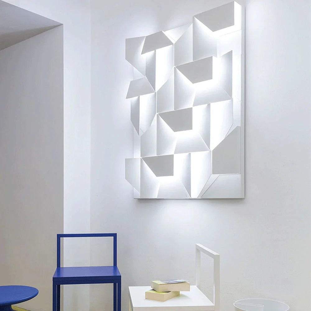 Wall Lamp | 3D Acrylic & Metal 3-Color LED Strip