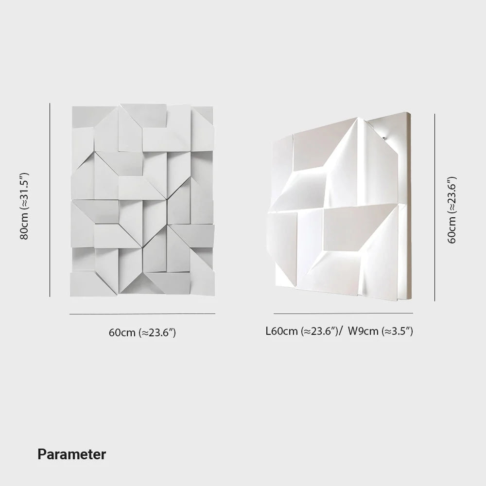Wall Lamp | 3D Acrylic & Metal 3-Color LED Strip