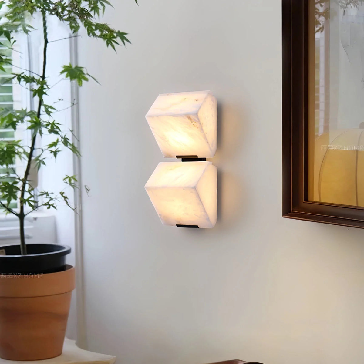 Wall Lamp | Alabaster & Metal Integrated LED | 1–4-Light Options