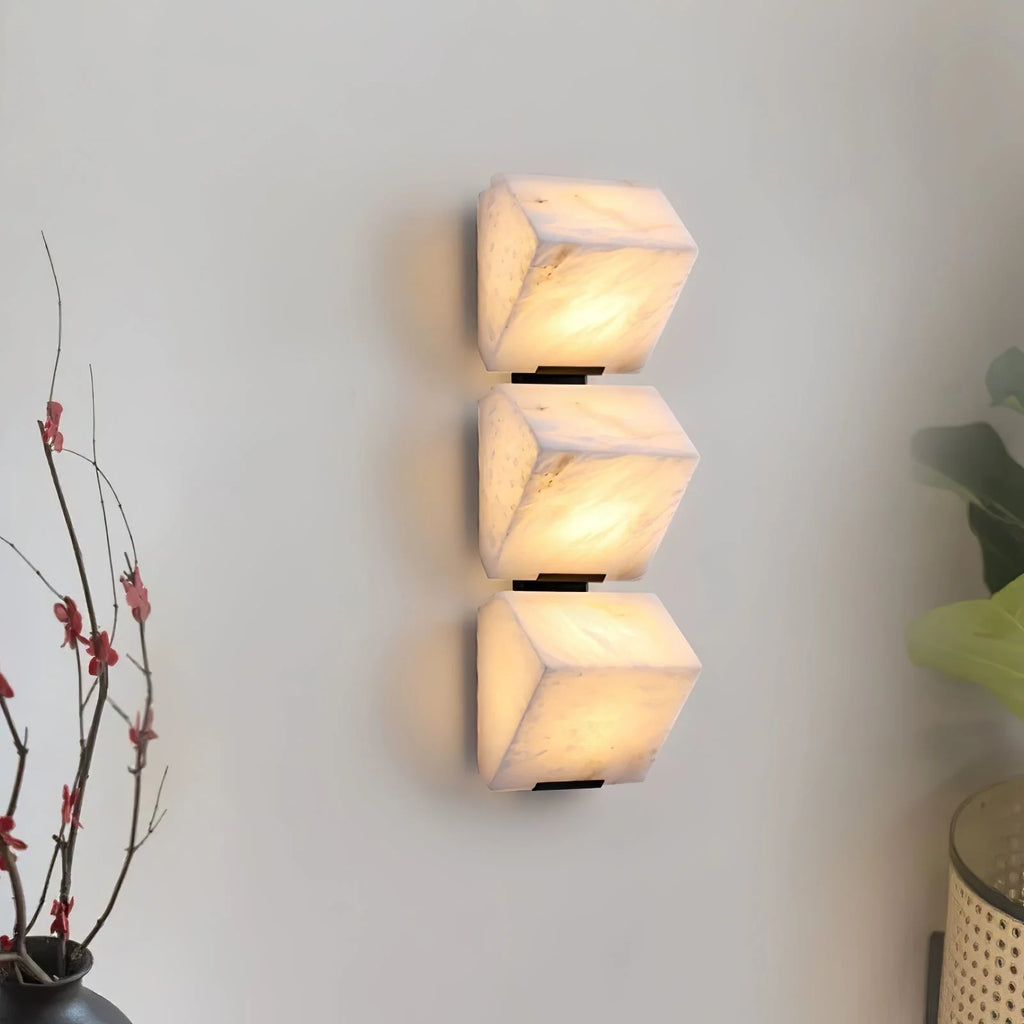 Wall Lamp | Alabaster & Metal Integrated LED | 1–4-Light Options