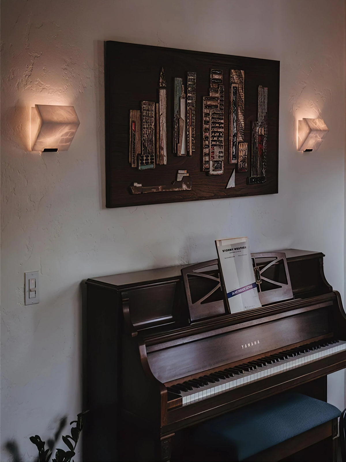Wall Lamp | Alabaster & Metal Integrated LED | 1–4-Light Options