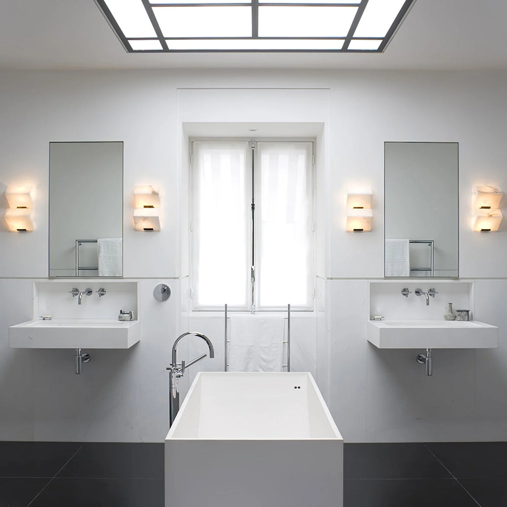 Wall Lamp | Alabaster & Metal Integrated LED | 1–4-Light Options