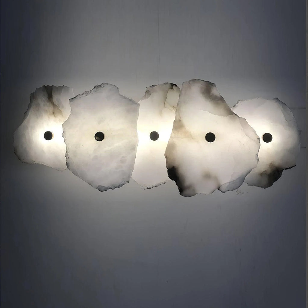 Wall Lamp | Alabaster Shade & Warm LED | 1–9 Heads