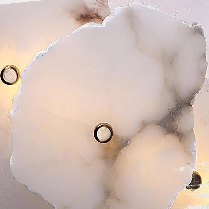 Wall Lamp | Alabaster Shade & Warm LED | 1–9 Heads