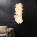 Wall Lamp | Alabaster Shade & Warm LED | 1–9 Heads