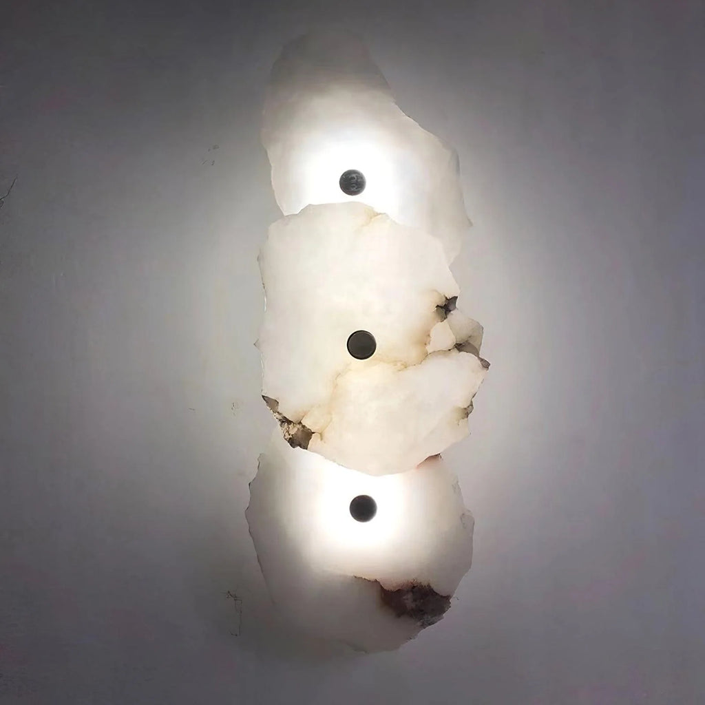 Wall Lamp | Alabaster Shade & Warm LED | 1–9 Heads