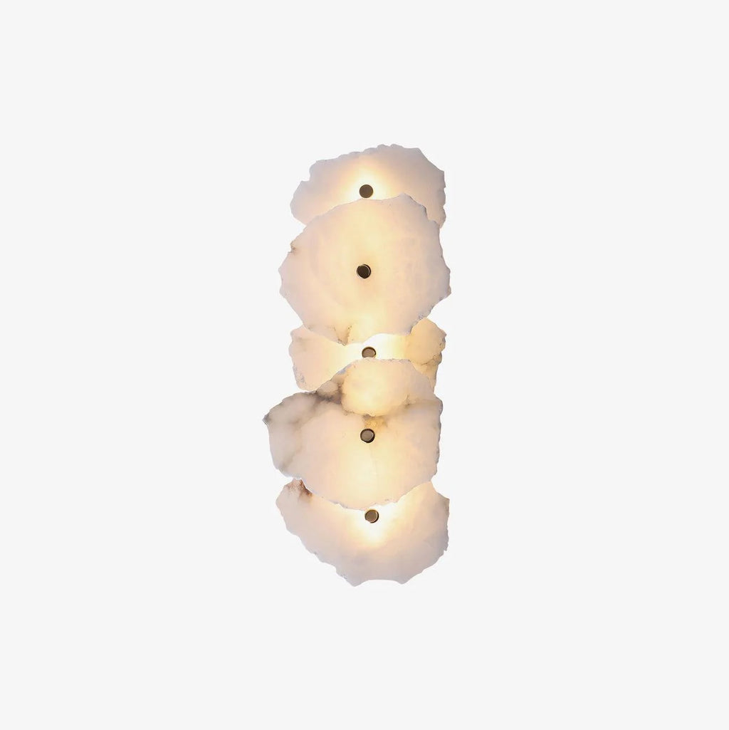 Wall Lamp | Alabaster Shade & Warm LED | 1–9 Heads
