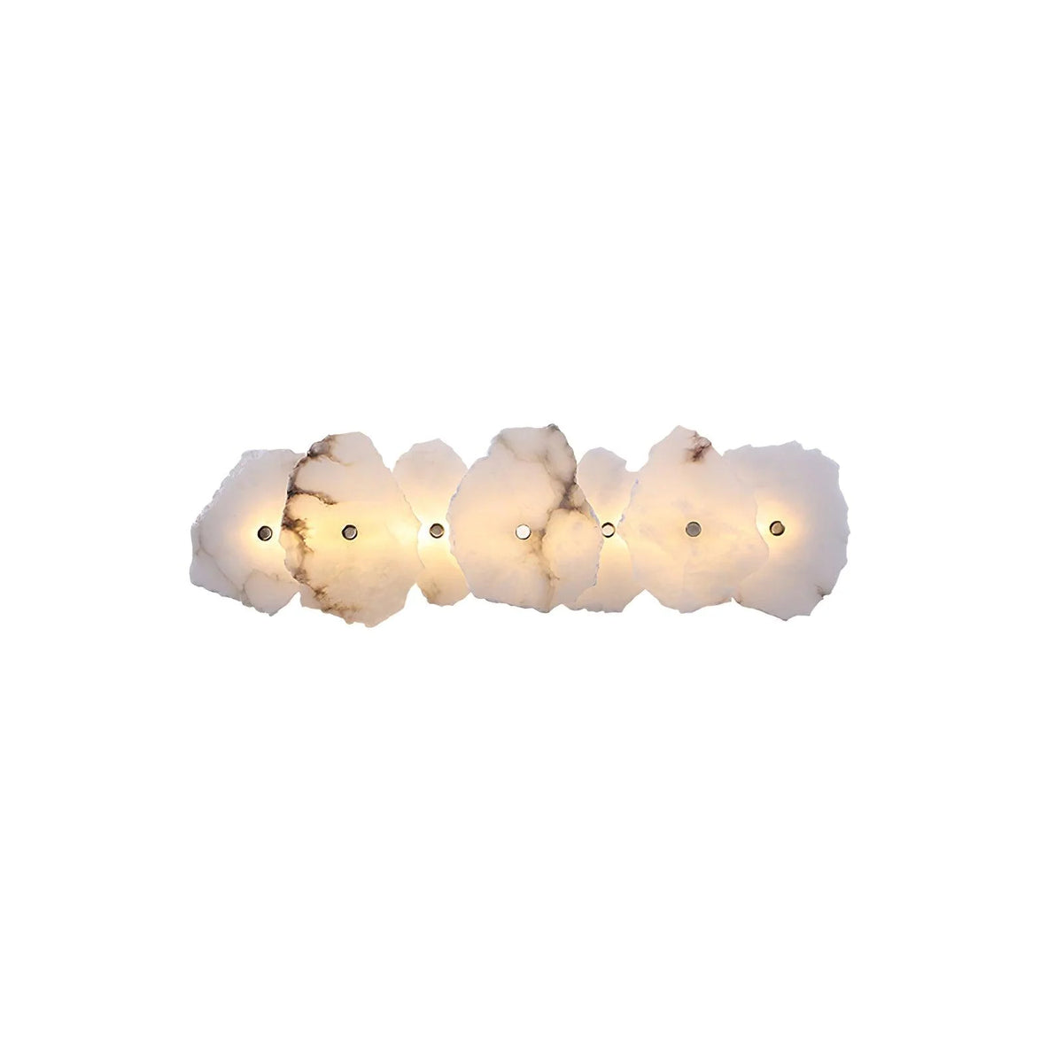 Wall Lamp | Alabaster Shade & Warm LED | 1–9 Heads