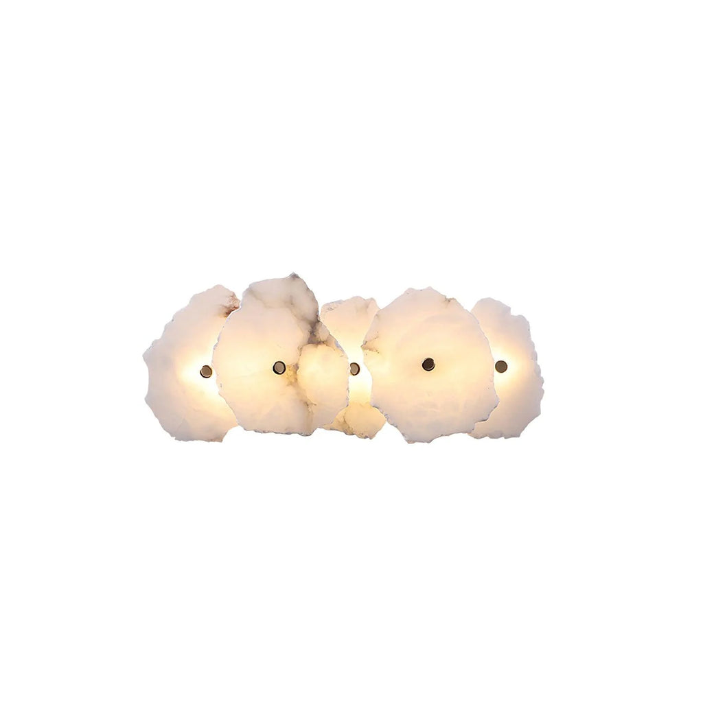 Wall Lamp | Alabaster Shade & Warm LED | 1–9 Heads